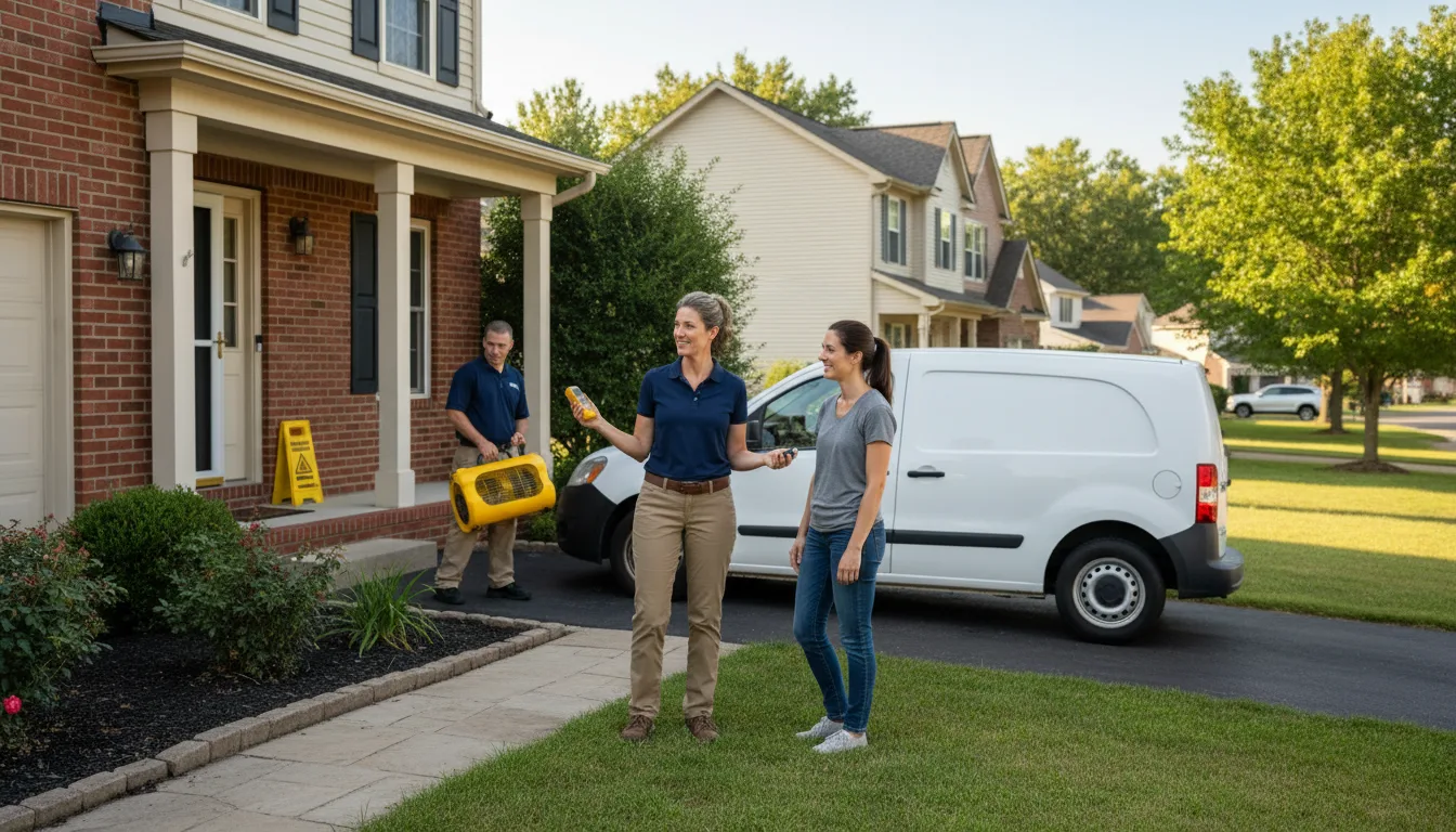 Residential water damage restoration in Alexis, NC